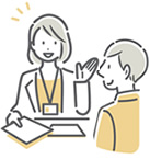 企業の担当者と直接話す(ブース)